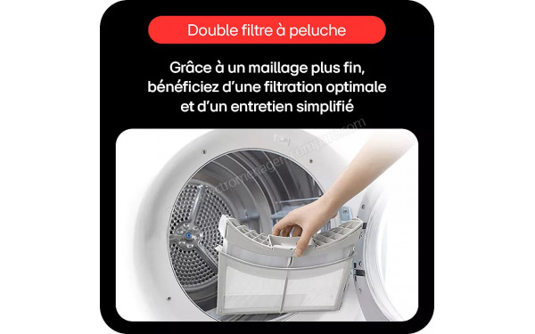 LG RH9X56WH - Double filtre &agrave; peluches