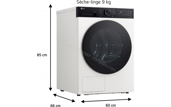 LG RH9X58WH - Dimensions