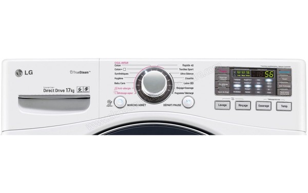 LG T71K22WHS - Panneau de commandes (cr&eacute;dit : Boulanger)