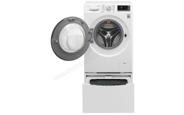 LG T94J72WHST - Vue de face avec hublot ouvert (cr&eacute;dit : Boulanger)