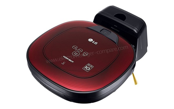 LG VSR8600RR - Vue 3/4 droite arri&egrave;re avec base de charge