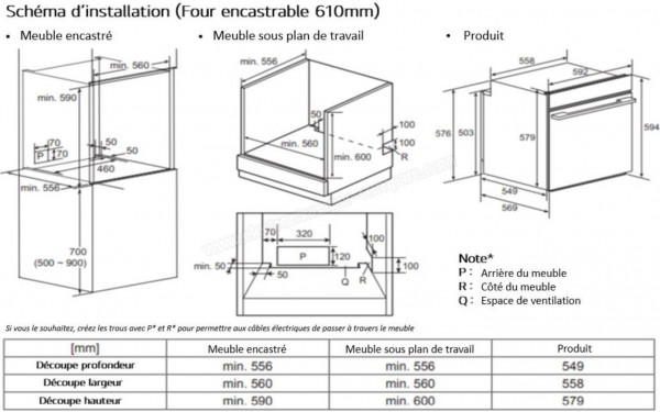 LG WS7D7651CS - Dimensions