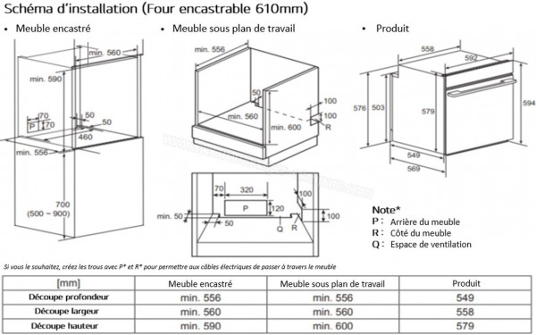 LG WS9D7694CM - Dimensions