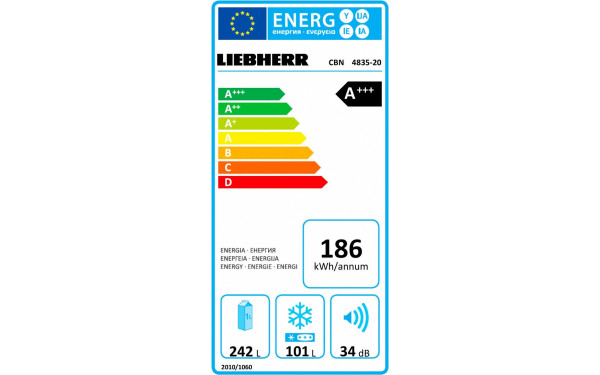 LIEBHERR CBN 4835-20 - &Eacute;tiquette &eacute;nergie