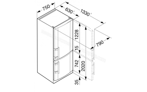 LIEBHERR CBNesf 5133 - Schema technique