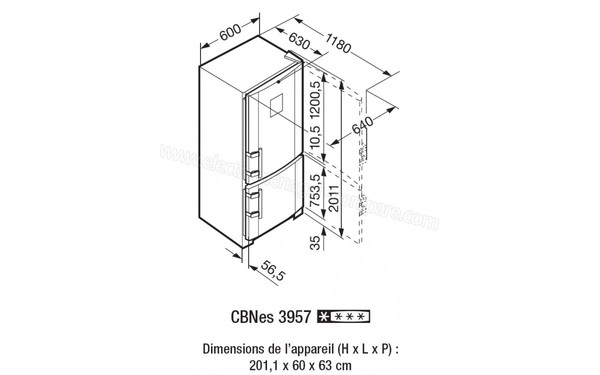 LIEBHERR CBNPes 3976A - Schema technique