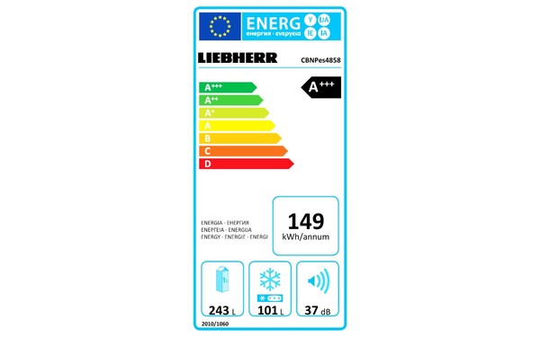 LIEBHERR CBNPes 4858 - &Eacute;tiquette &eacute;nergie