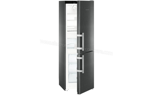 LIEBHERR Cbs 3425 - Vue 3/4 gauche vide, porte entrouverte
