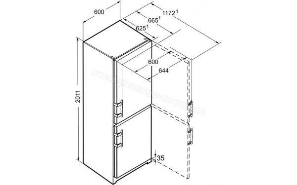LIEBHERR CN4015-21 - Dimensions