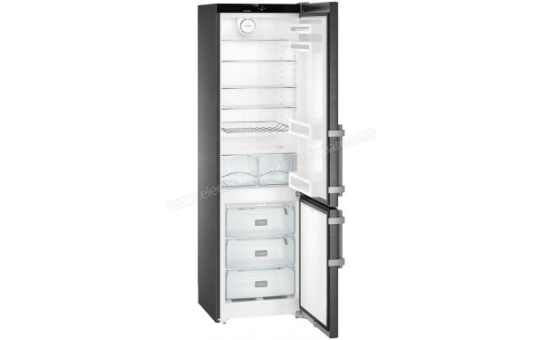 LIEBHERR CNBS 4015-20 - Vue 3/4 gauche avec porte ouverte vide