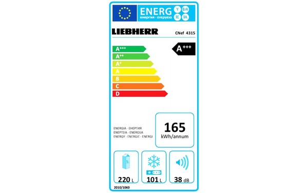 LIEBHERR CNef 4315 - &Eacute;tiquette &eacute;nergie