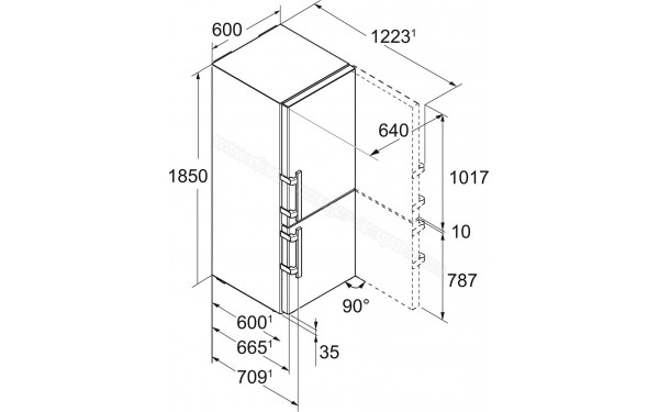 LIEBHERR CNef 4335-21 - Dimensions