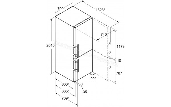 LIEBHERR CNef 5735-21 - Dimensions