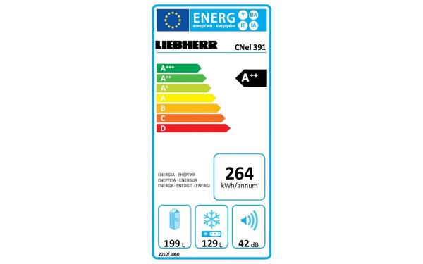 LIEBHERR CNEL 391 - &Eacute;tiquette &eacute;nergie