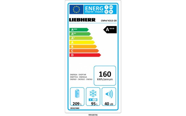 LIEBHERR CNPef 4313-20 - &Eacute;tiquette &eacute;nergie