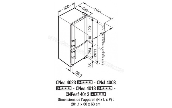 LIEBHERR CNPesf 4013A - Schema technique