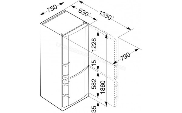 LIEBHERR CNPesf 4613-21 - Dimensions