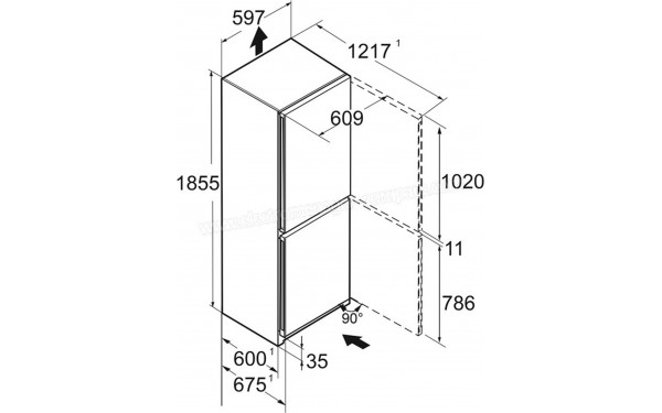LIEBHERR CNsdd 5223-20 - Dimensions