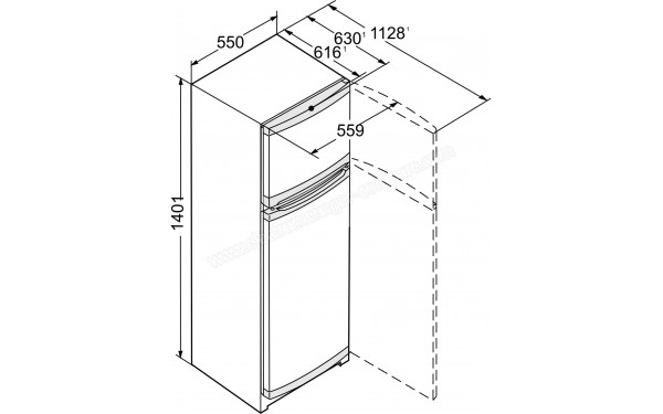 LIEBHERR CT2931-21 - Dimensions