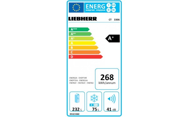 LIEBHERR CT 3306-22 - &Eacute;tiquette &eacute;nergie