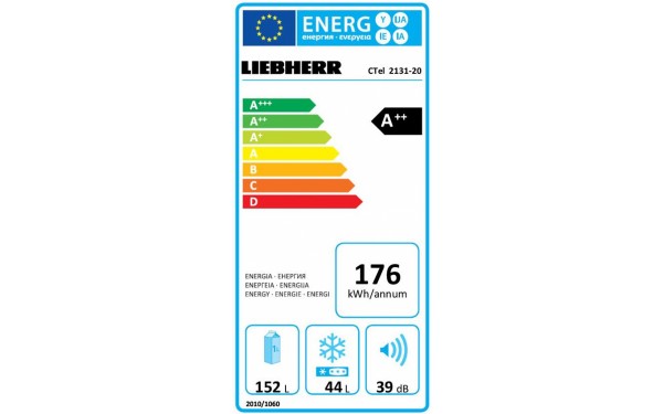 LIEBHERR CTEL 2131-20 - &Eacute;tiquette &eacute;nergie