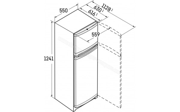 LIEBHERR CTele 2131-26 - Dimensions