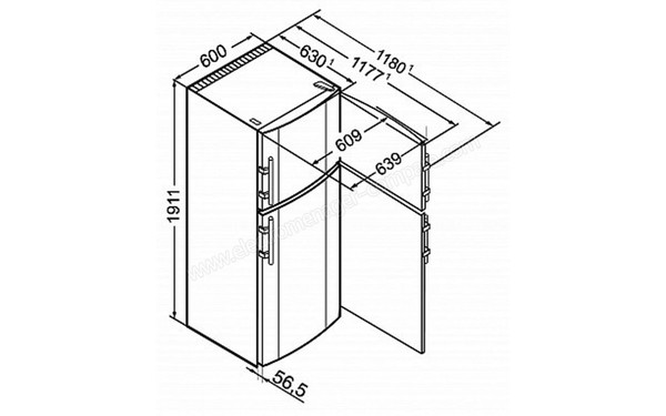 LIEBHERR CTN 3663-21 - Fiche technique