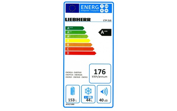 LIEBHERR CTP 210 - &Eacute;tiquette &eacute;nergie