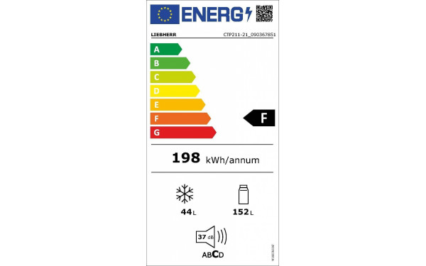 LIEBHERR CTP211-21 - &Eacute;tiquette &eacute;nergie v2
