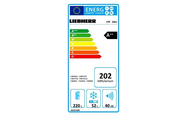LIEBHERR CTP 2921 - &Eacute;tiquette &eacute;nergie