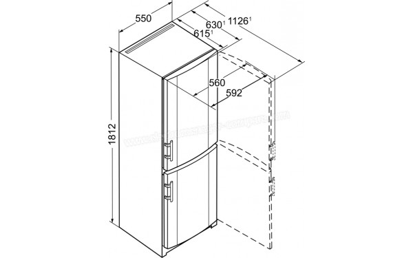 LIEBHERR CUef 331-21 - Dimensions