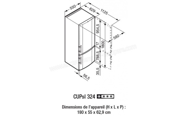 LIEBHERR CUPsl 325 - Schema technique