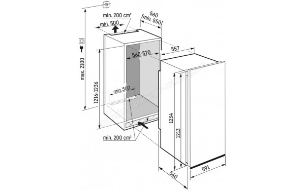 LIEBHERR DRe4101-22 - Dimensions