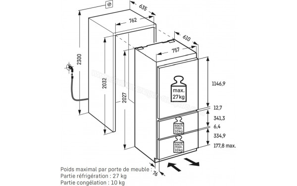 LIEBHERR ECBNe7870 - Dimensions