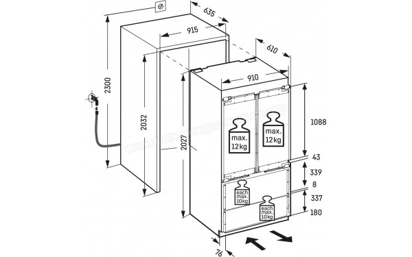 LIEBHERR ECBNe8872-20 - Dimensions