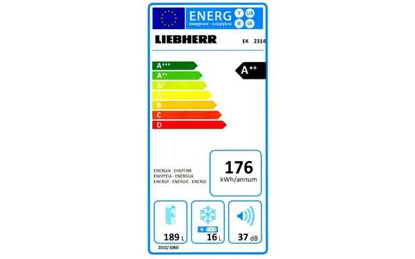 LIEBHERR EK 2314 - &Eacute;tiquette &eacute;nergie