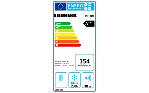 LIEBHERR GNP 3755 - &Eacute;tiquette &eacute;nergie