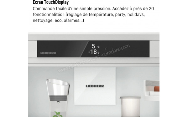 LIEBHERR ICBNSd 5123 - Panneau de commandes