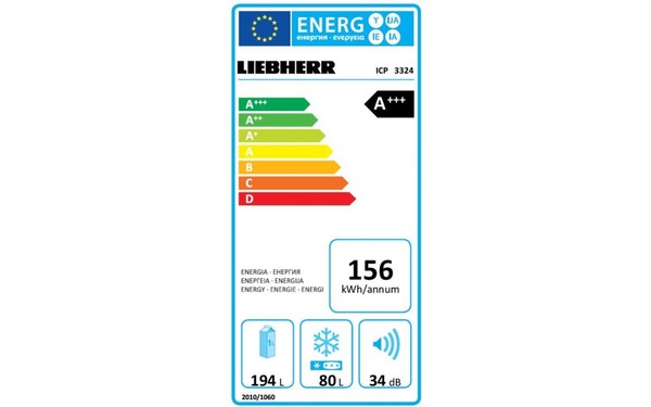 LIEBHERR ICP 3324 - &Eacute;tiquette &eacute;nergie