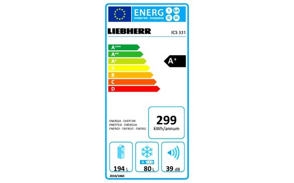 LIEBHERR ICS 331 - &Eacute;tiquette &eacute;nergie