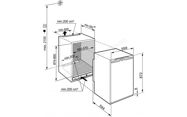 LIEBHERR IK 1624-20 - Sch&eacute;ma technique