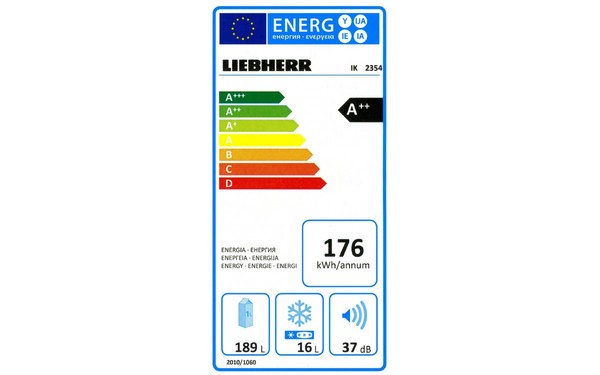 LIEBHERR IK 2354 - &Eacute;tiquette &eacute;nergie