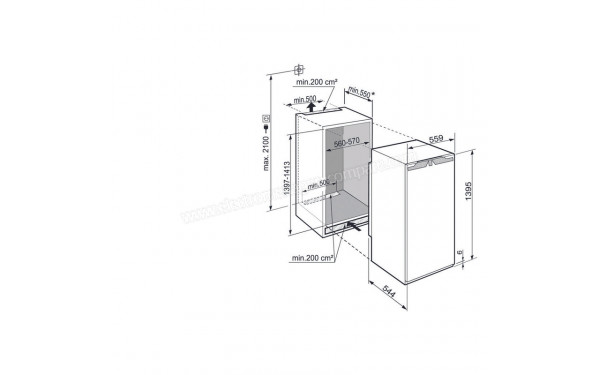 LIEBHERR IK 2720-21 - Dimensions