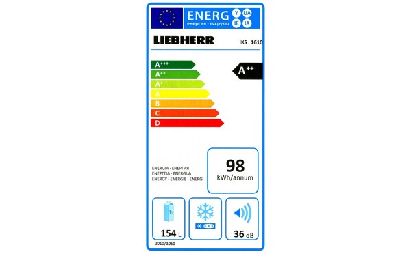 LIEBHERR IKS 1610 - &Eacute;tiquette &eacute;nergie