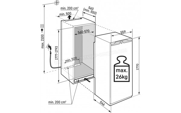 LIEBHERR IRBAc 5190-22 994882051 - Dimensions