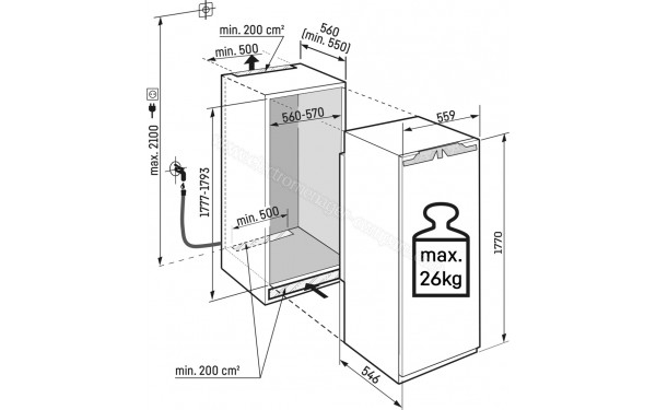 LIEBHERR IRBAc 5190-22 091208451 - Dimensions