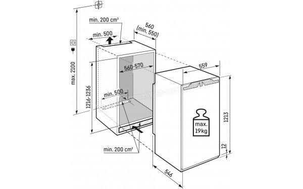 LIEBHERR IRBc 4120-22 - Dimensions