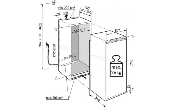 LIEBHERR IRBci 5180-22 - Dimensions