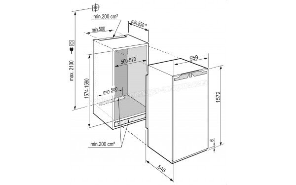 LIEBHERR IRBe4851-20 - Dimensions