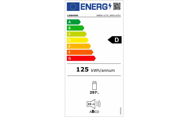 LIEBHERR IRBPDI5170-20 - &Eacute;tiquette &eacute;nergie v2